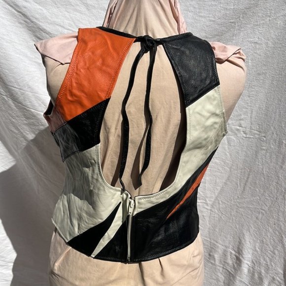 Vintage Tony Stewart Nascar Leather Vest The Home Depot XXL - Picture 4 of 13